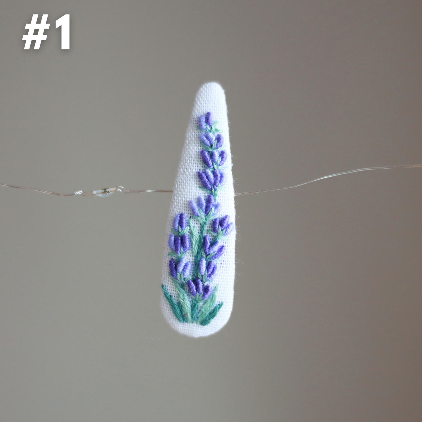 Eternal Spring Embroidered Hair Clips