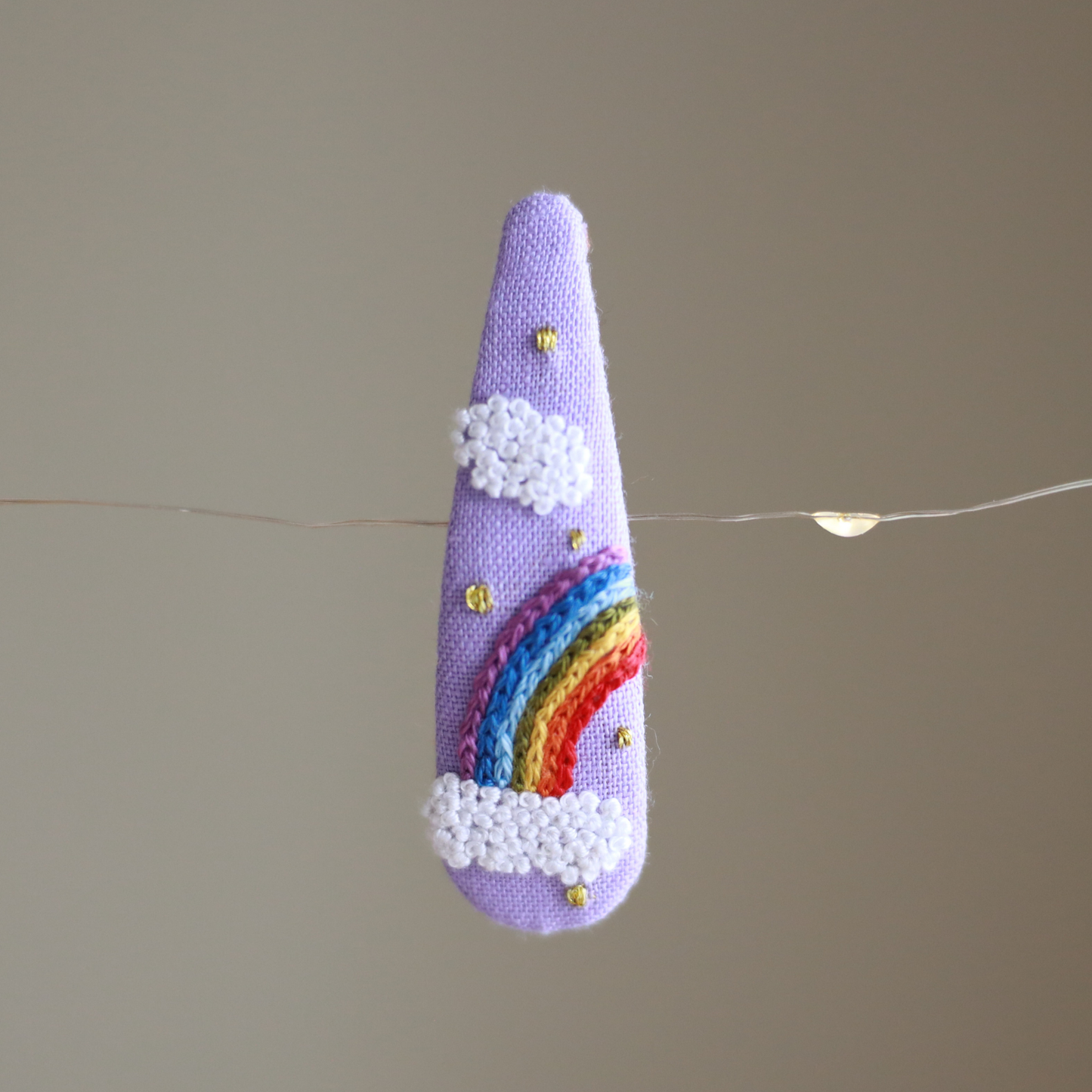Dreamy Days Embroidered Hair Clips