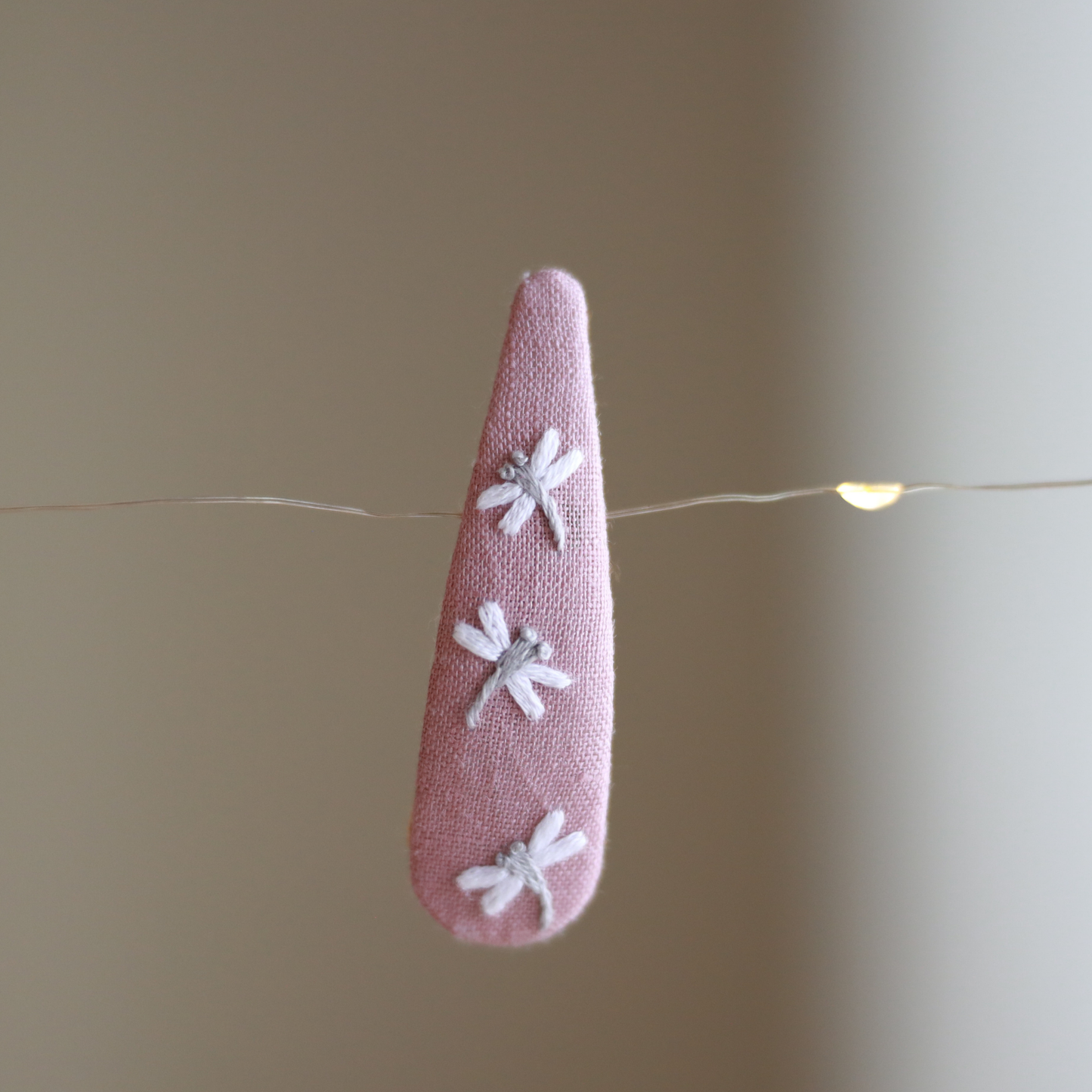 Childhood Whimsy Embroidered Hair Clips