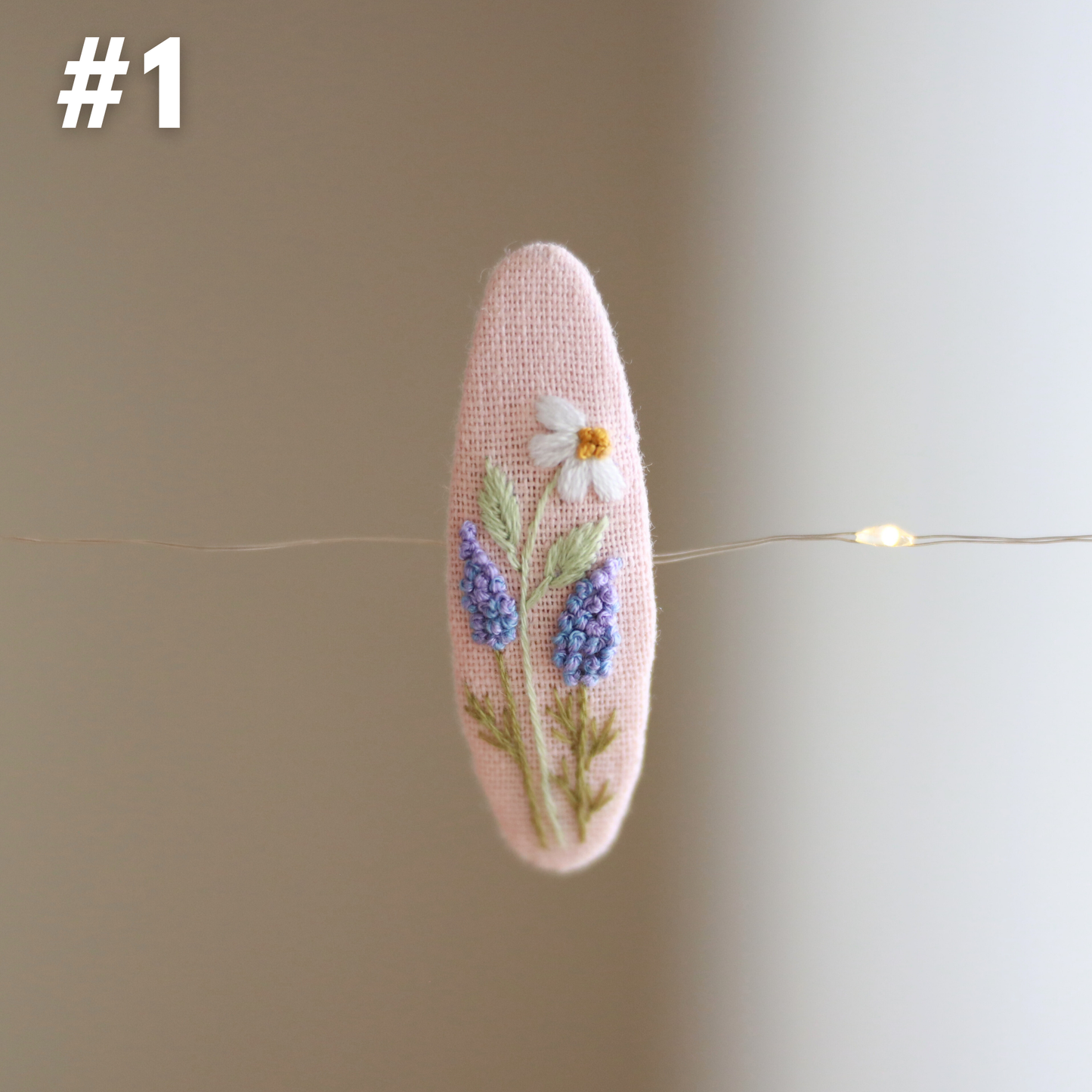 Petal Whisper Embroidered Hair Clips