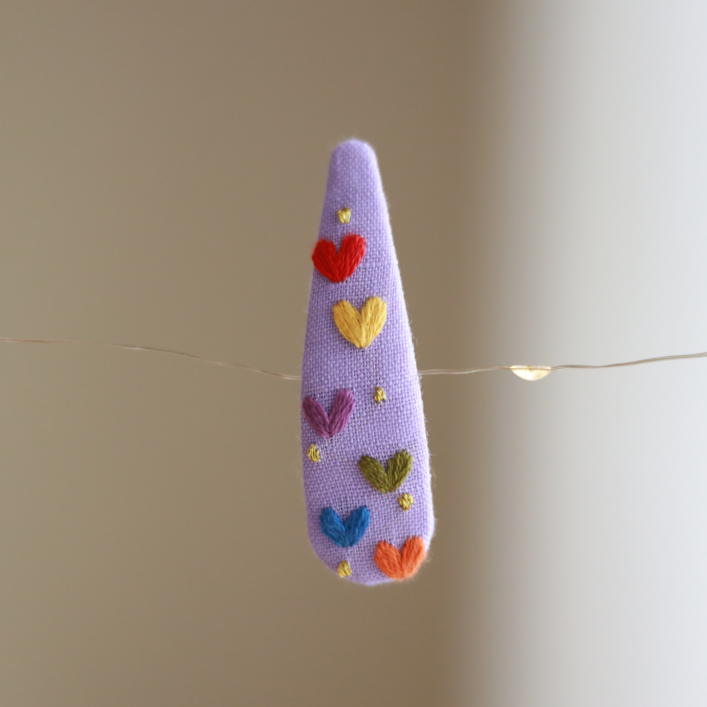 Dreamy Days Embroidered Hair Clips