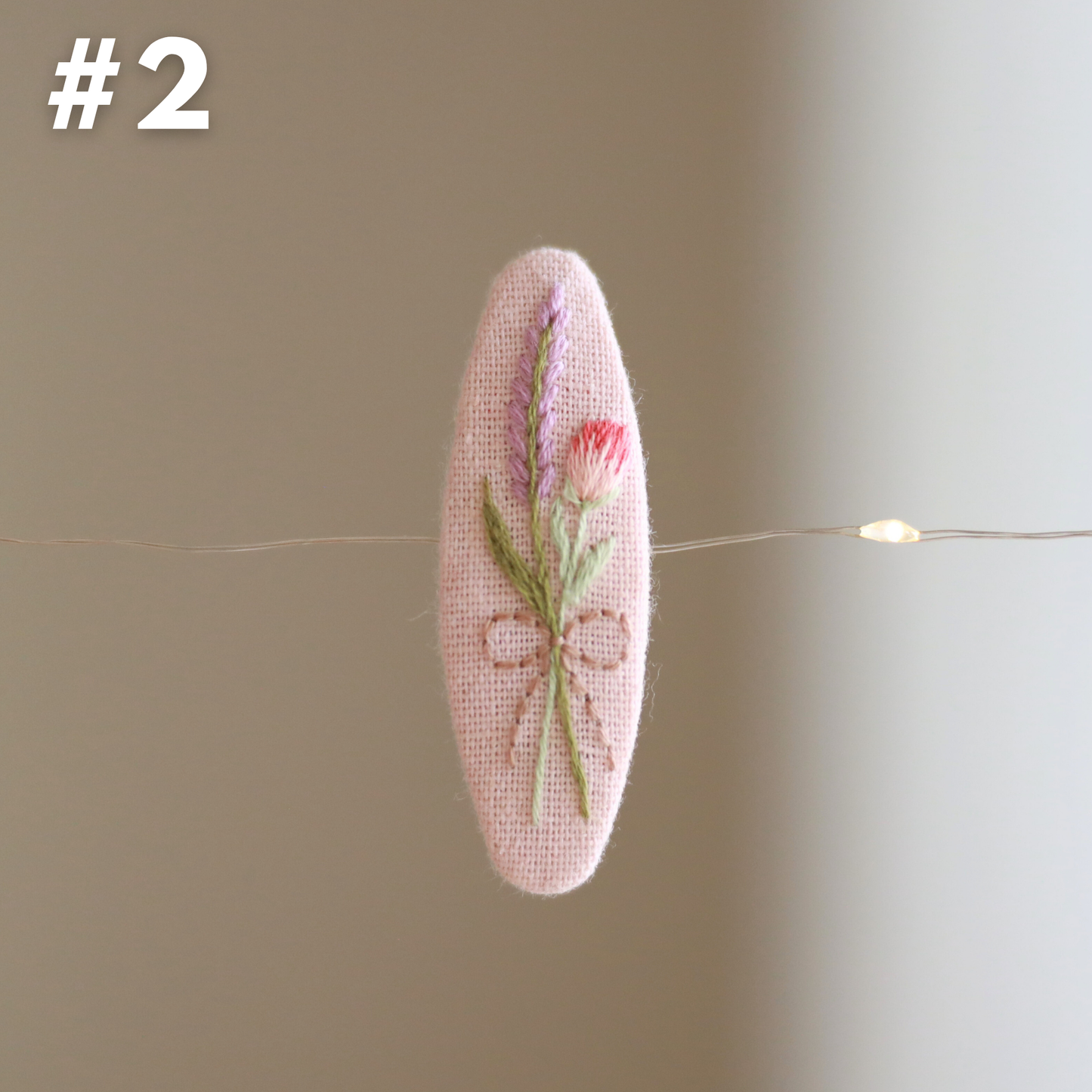 Petal Whisper Embroidered Hair Clips