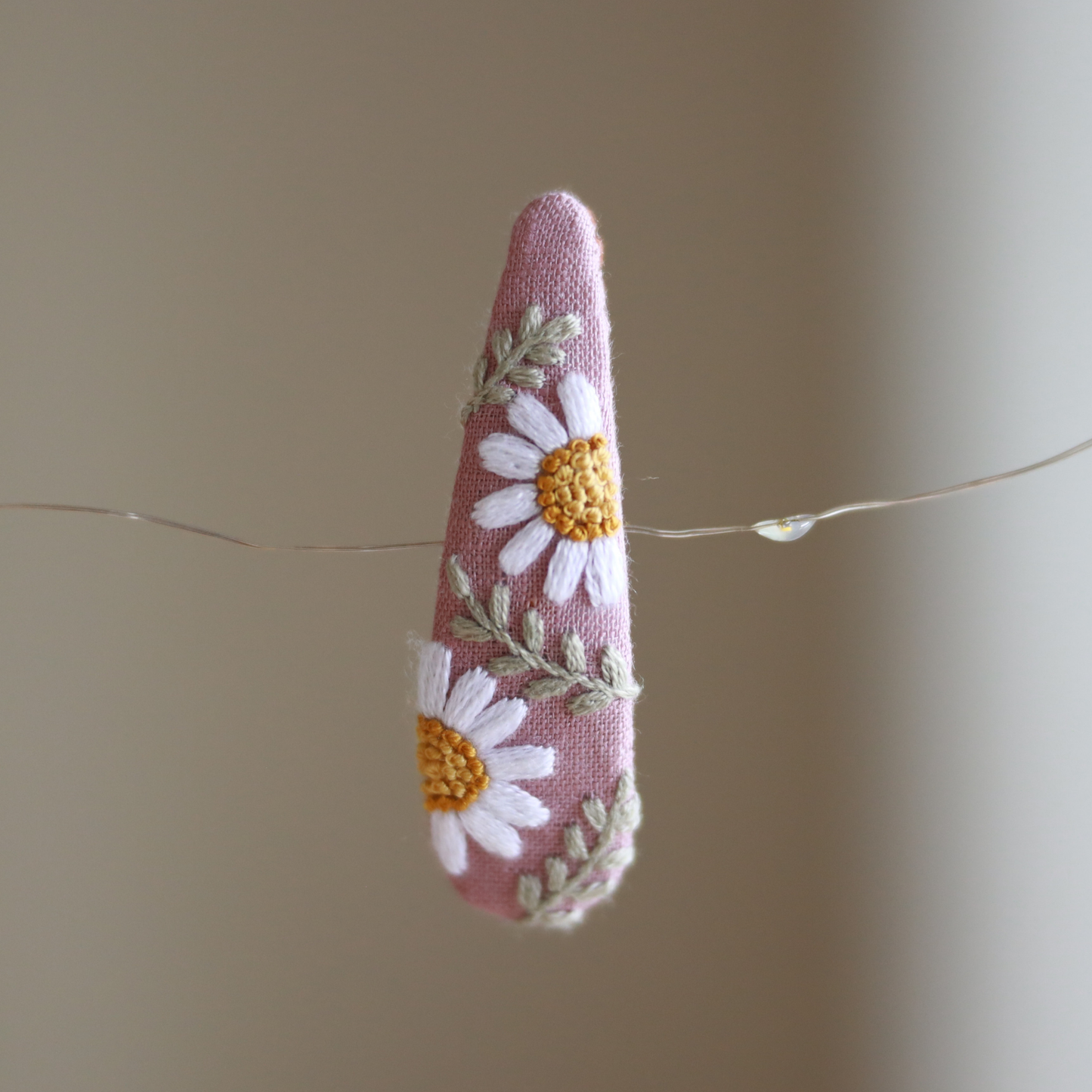 Childhood Whimsy Embroidered Hair Clips