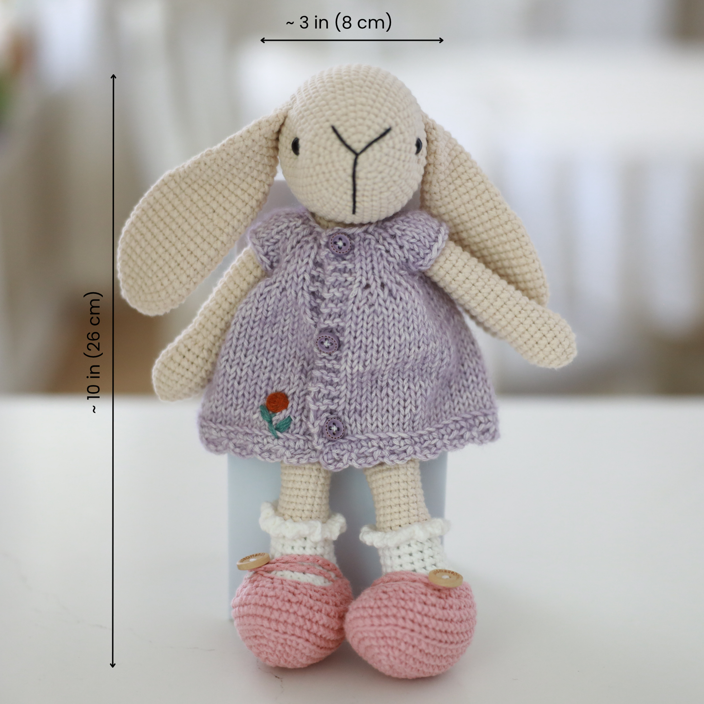 Handmade Crochet Bunny Doll | Soft Amigurumi Toy