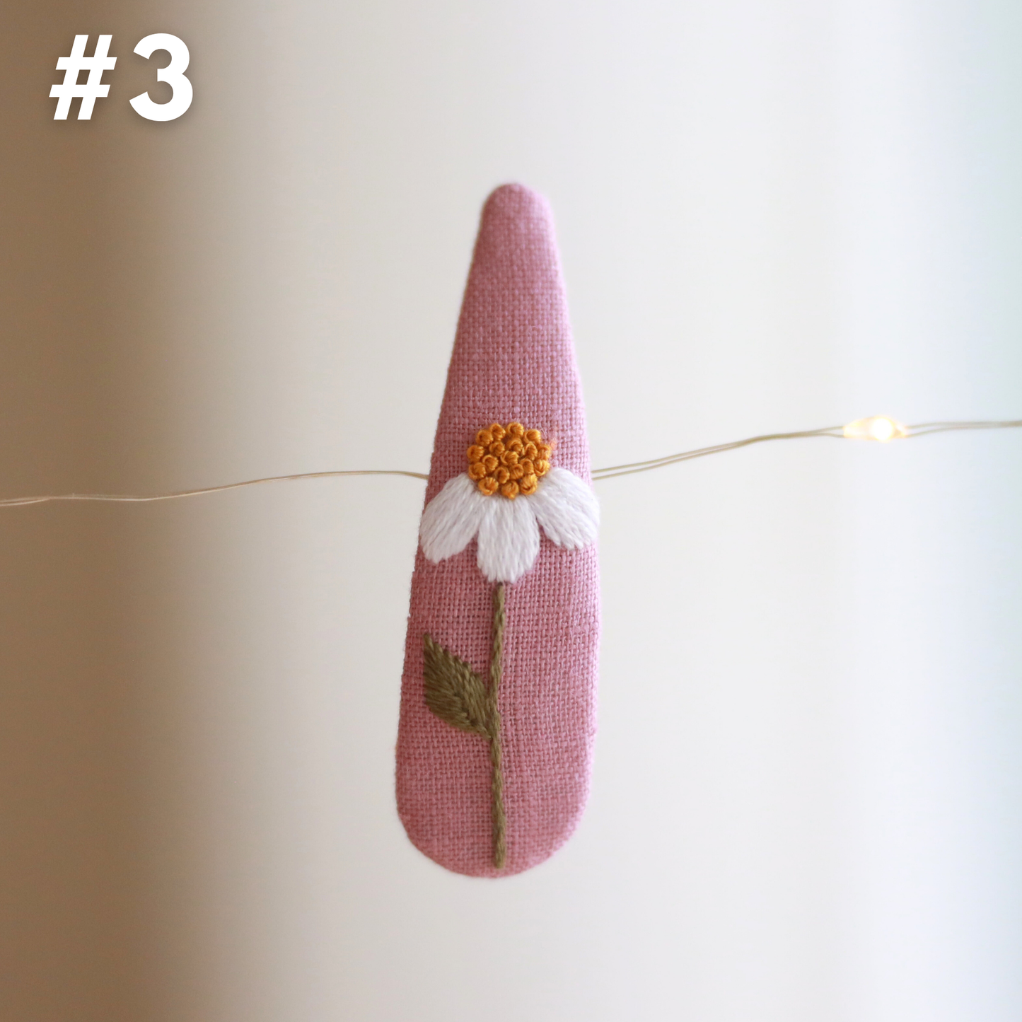 Bloom & Buzz Embroidered Hair Clips