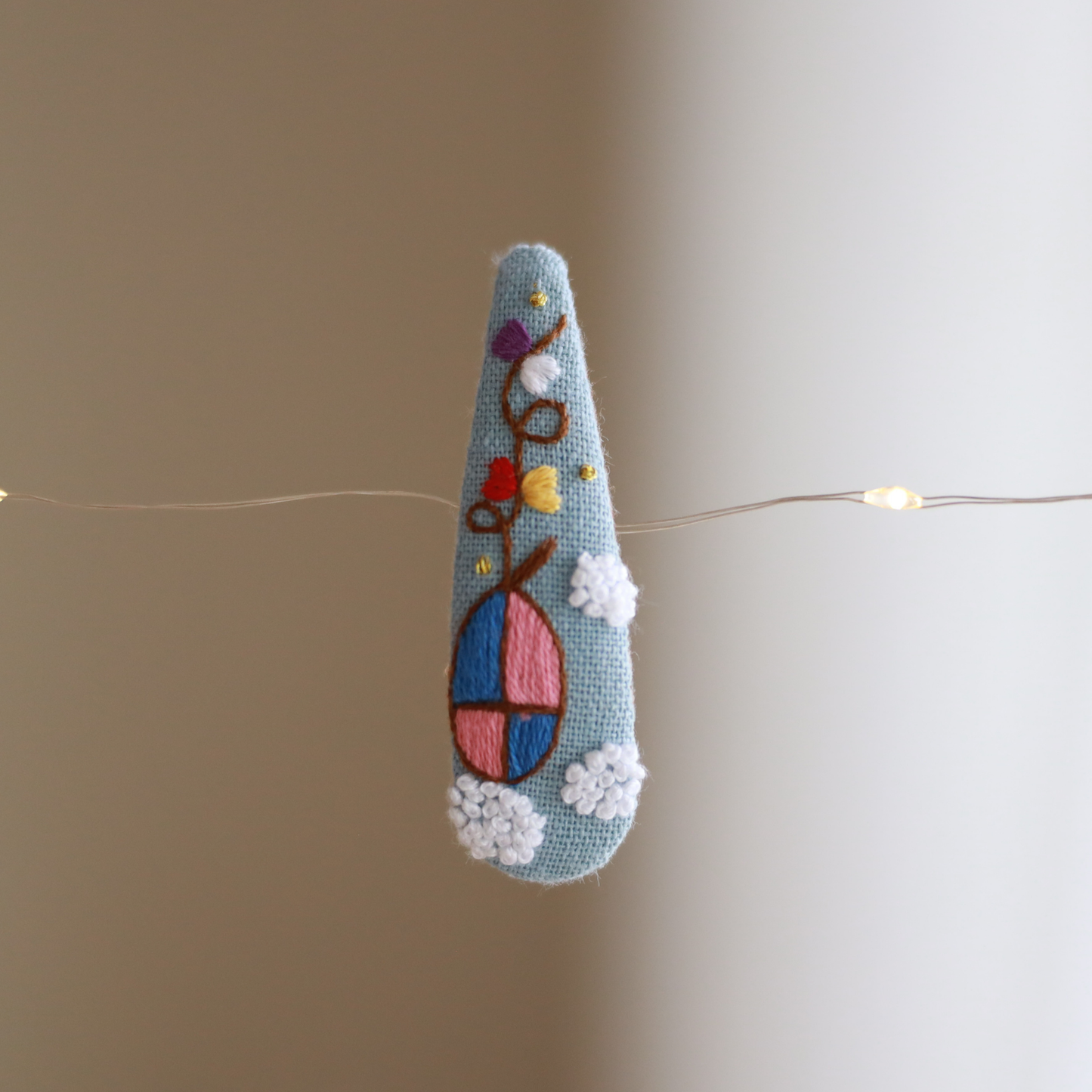 Magic in the Clouds Embroidered Hair Clips