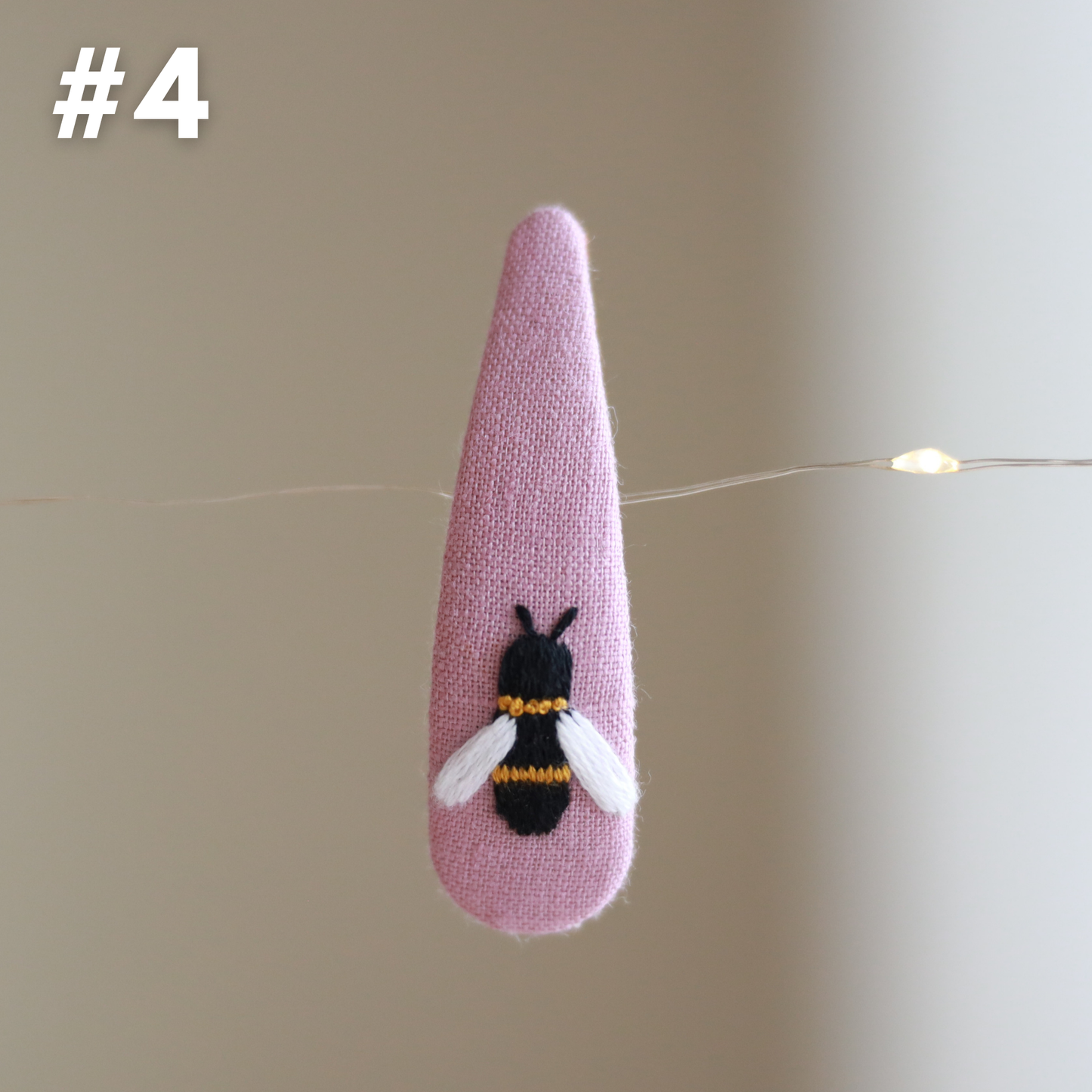 Bloom & Buzz Embroidered Hair Clips