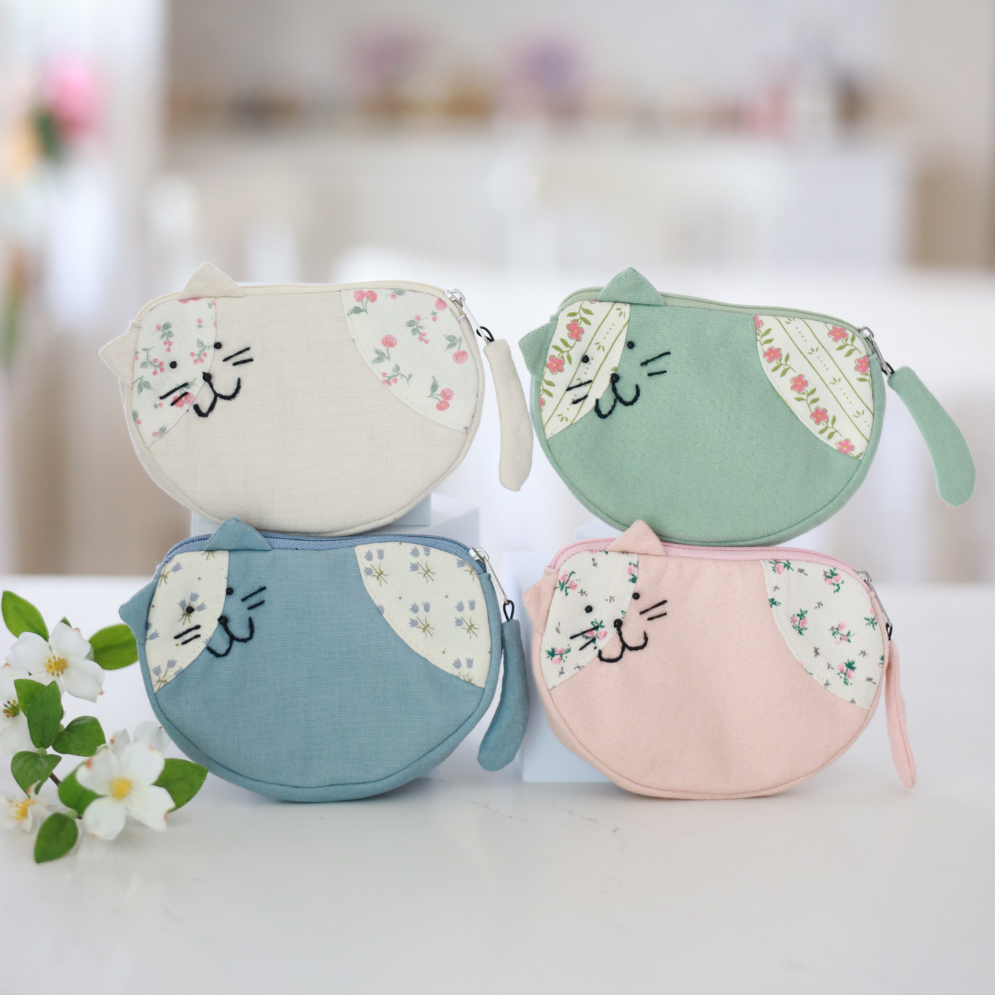 Handmade Cat Coin Purse