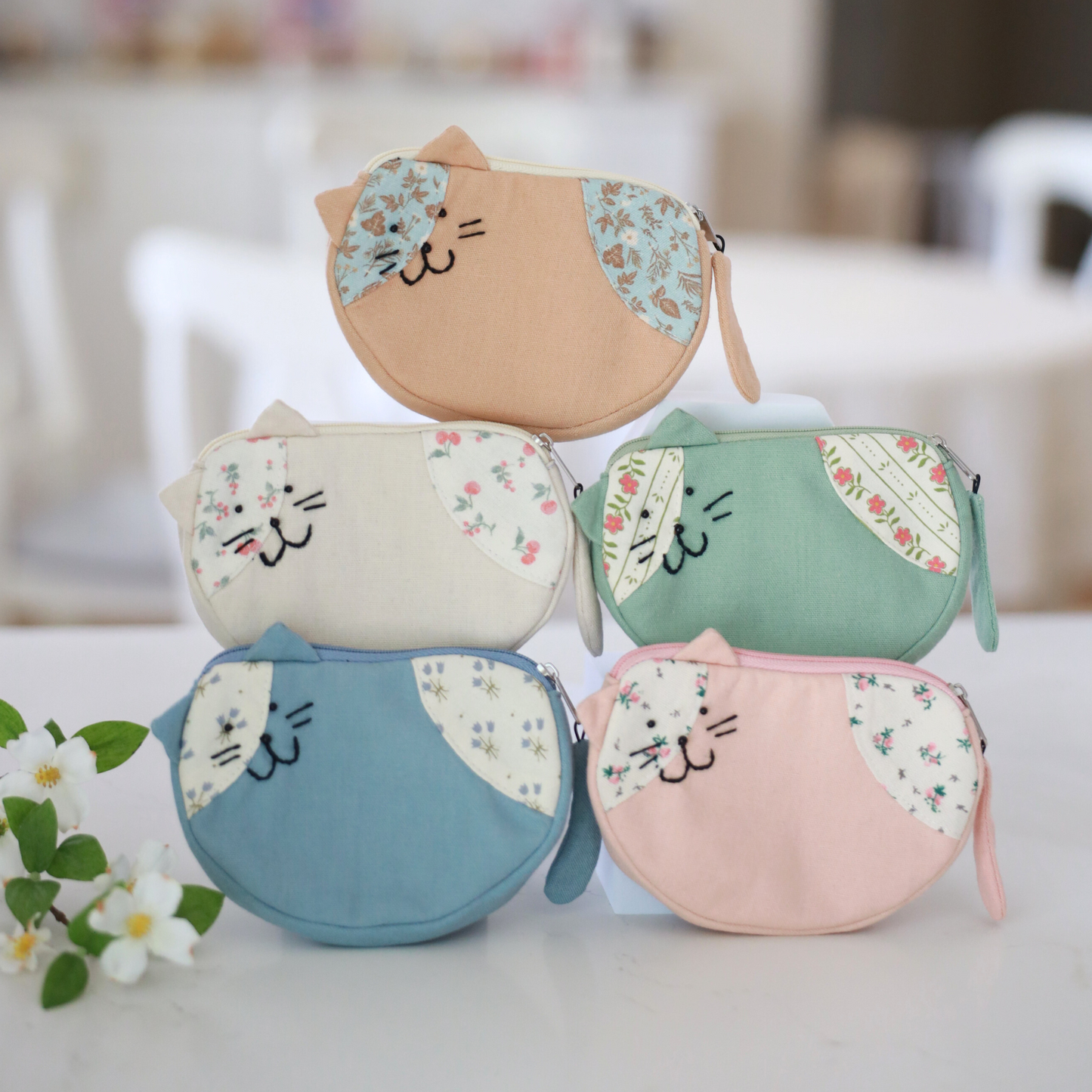Handmade Cat Coin Purse