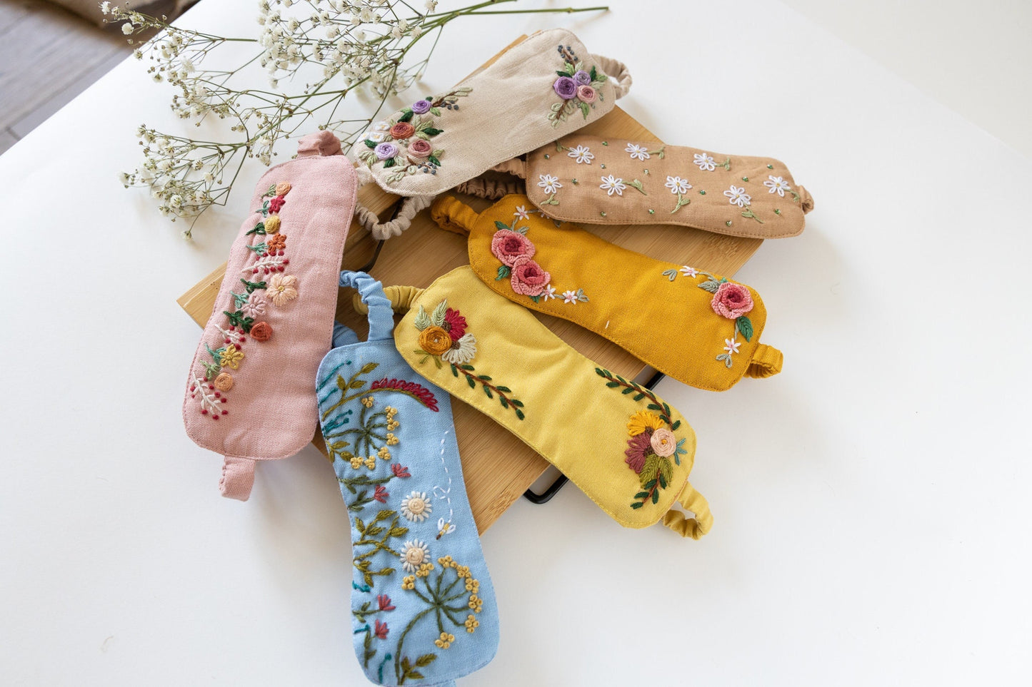 Embroidered Sleep Mask