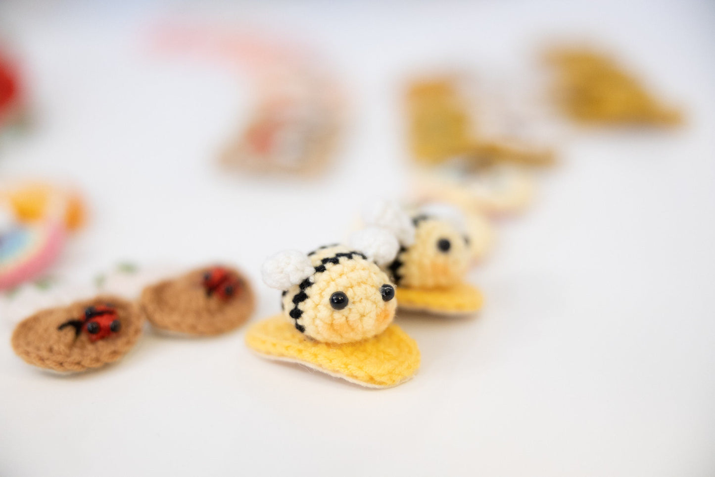 Crochet Cartoon Animals Hair Clips, Kids Toddler Baby Girl Hair Clips, Fruits and Vegetables Hair Clipscrochet, Baby Hair Accessories