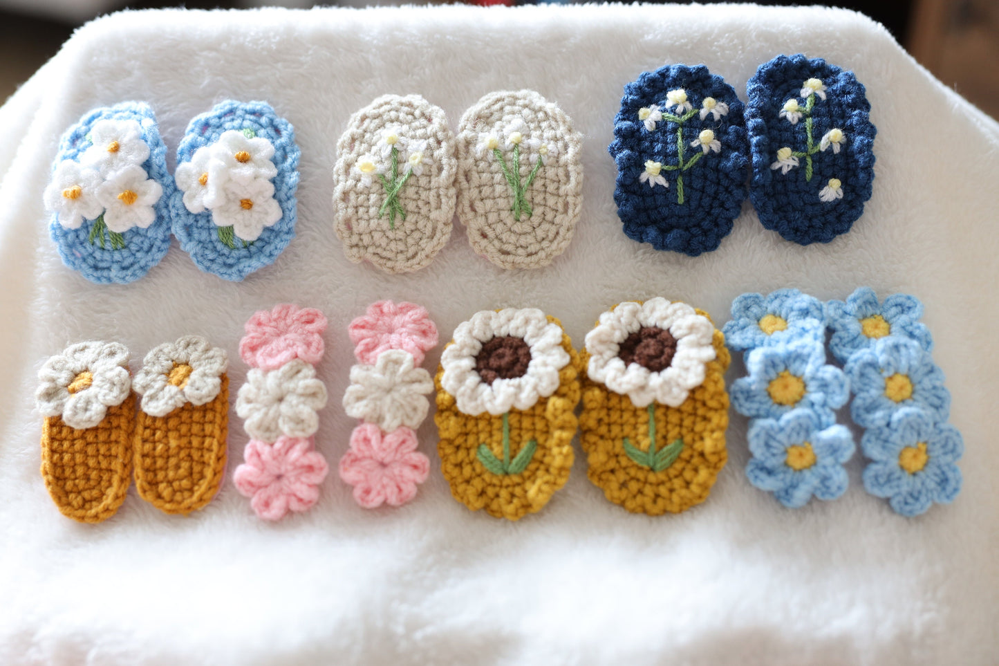 Crochet Cartoon Animals Hair Clips, Kids Toddler Baby Girl Hair Clips, Fruits and Vegetables Hair Clipscrochet, Baby Hair Accessories
