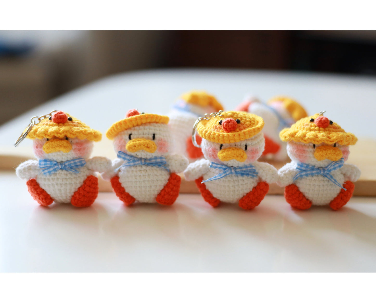 Crochet Duck Keychain