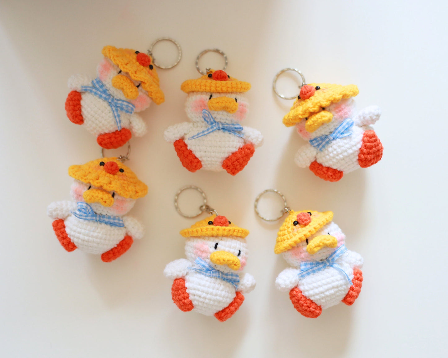 Crochet Duck Keychain