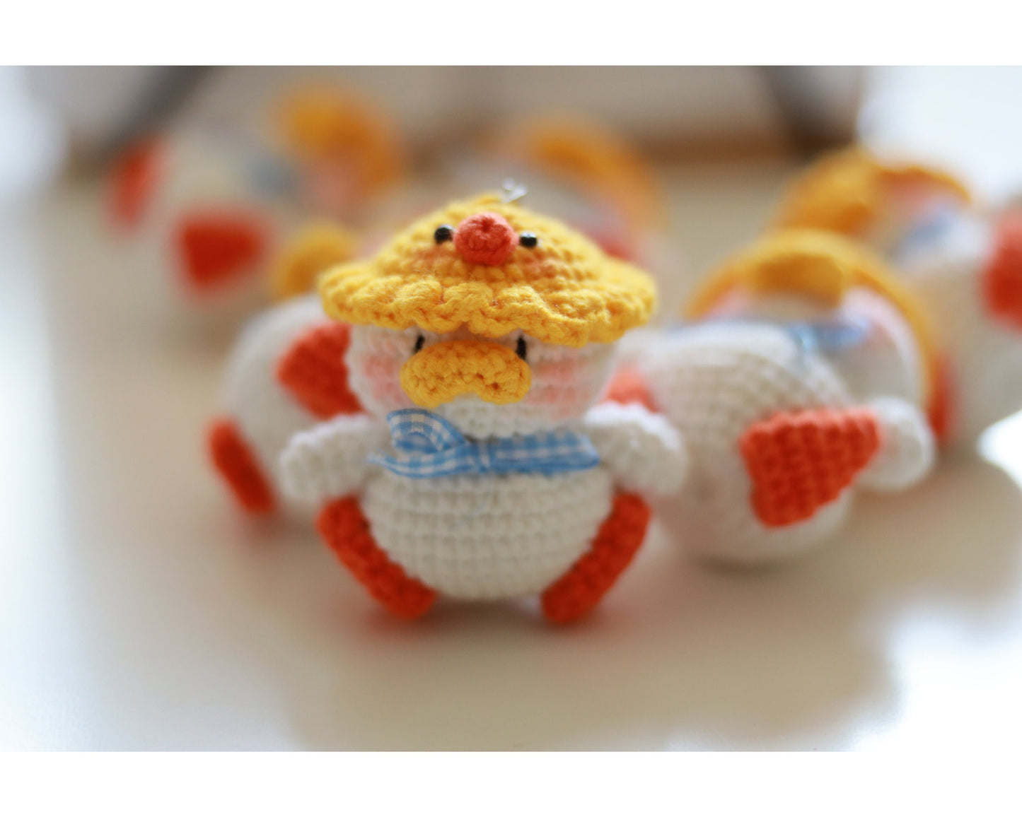 Crochet Duck Keychain