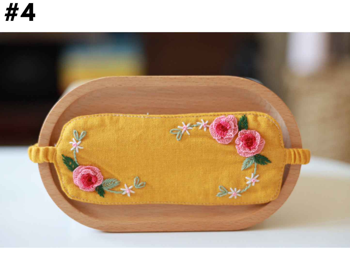Embroidered Sleep Mask