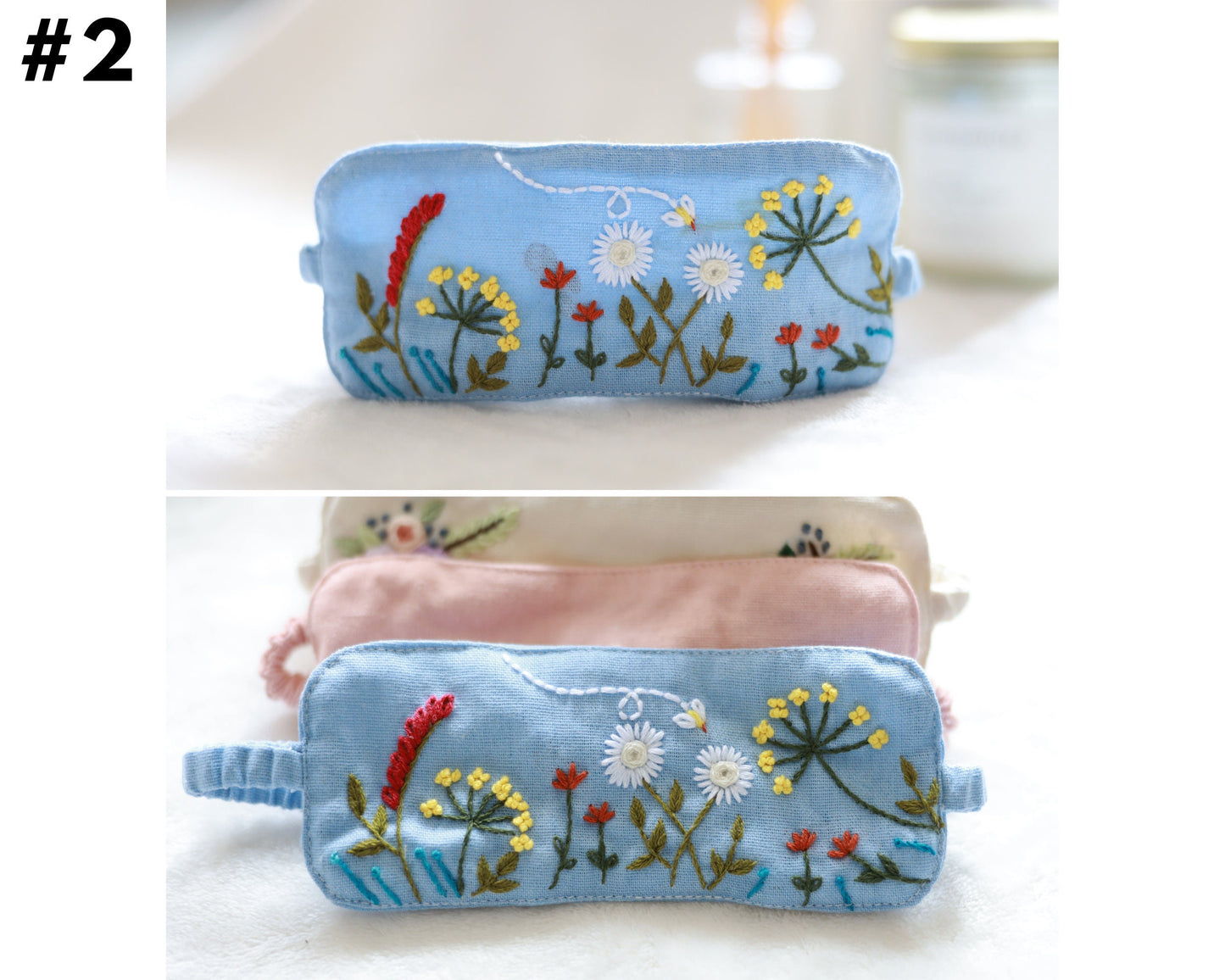Embroidered Sleep Mask