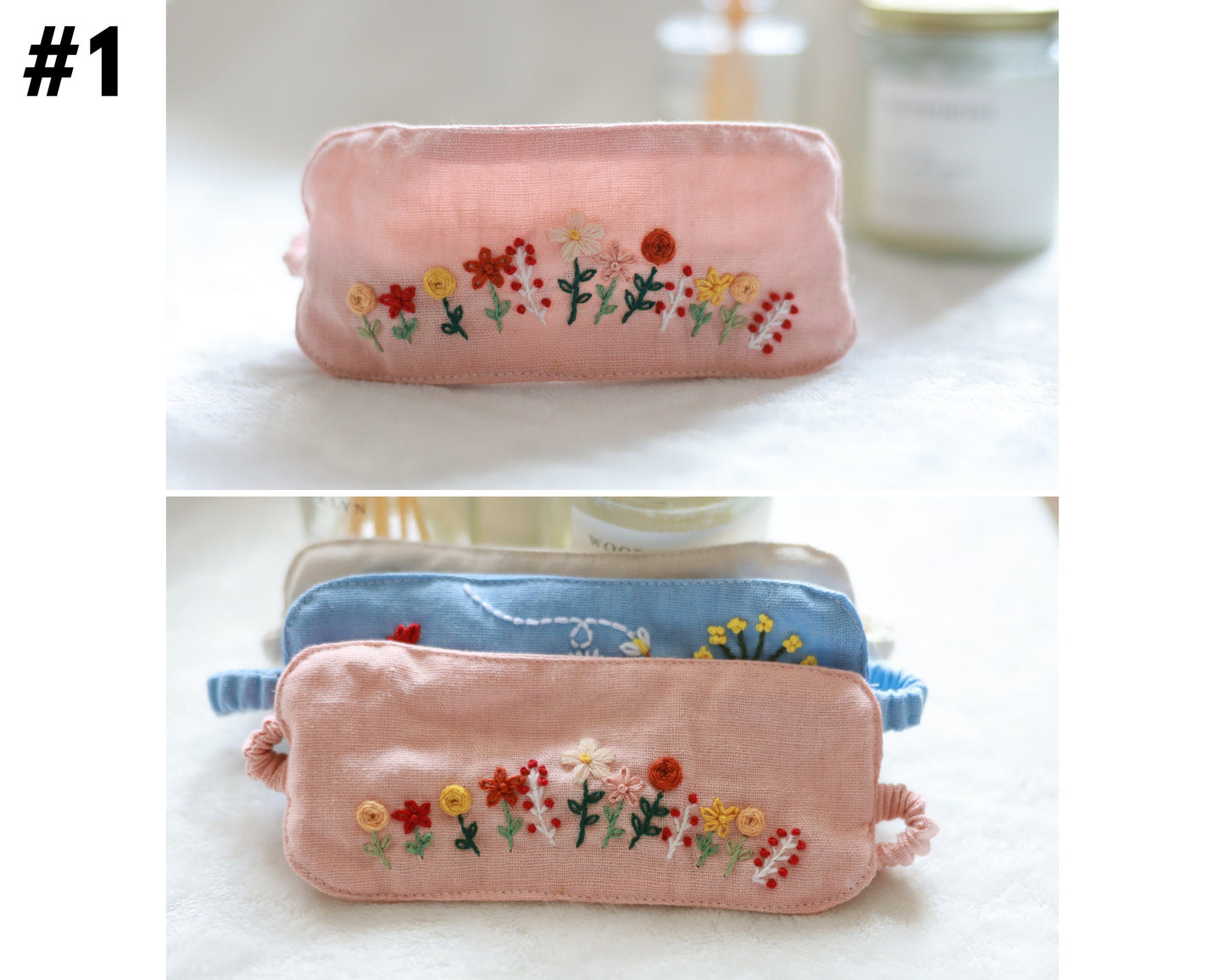 Embroidered Sleep Mask