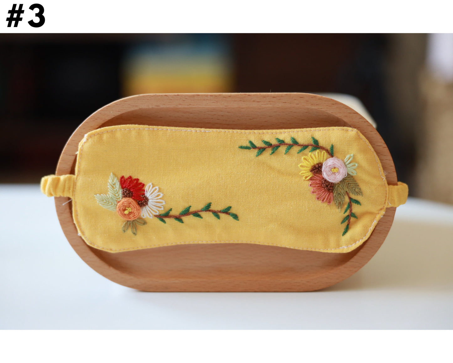 Embroidered Sleep Mask