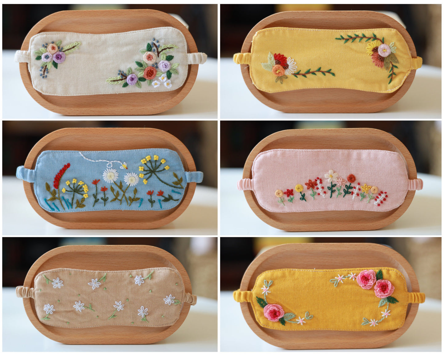 Embroidered Sleep Mask