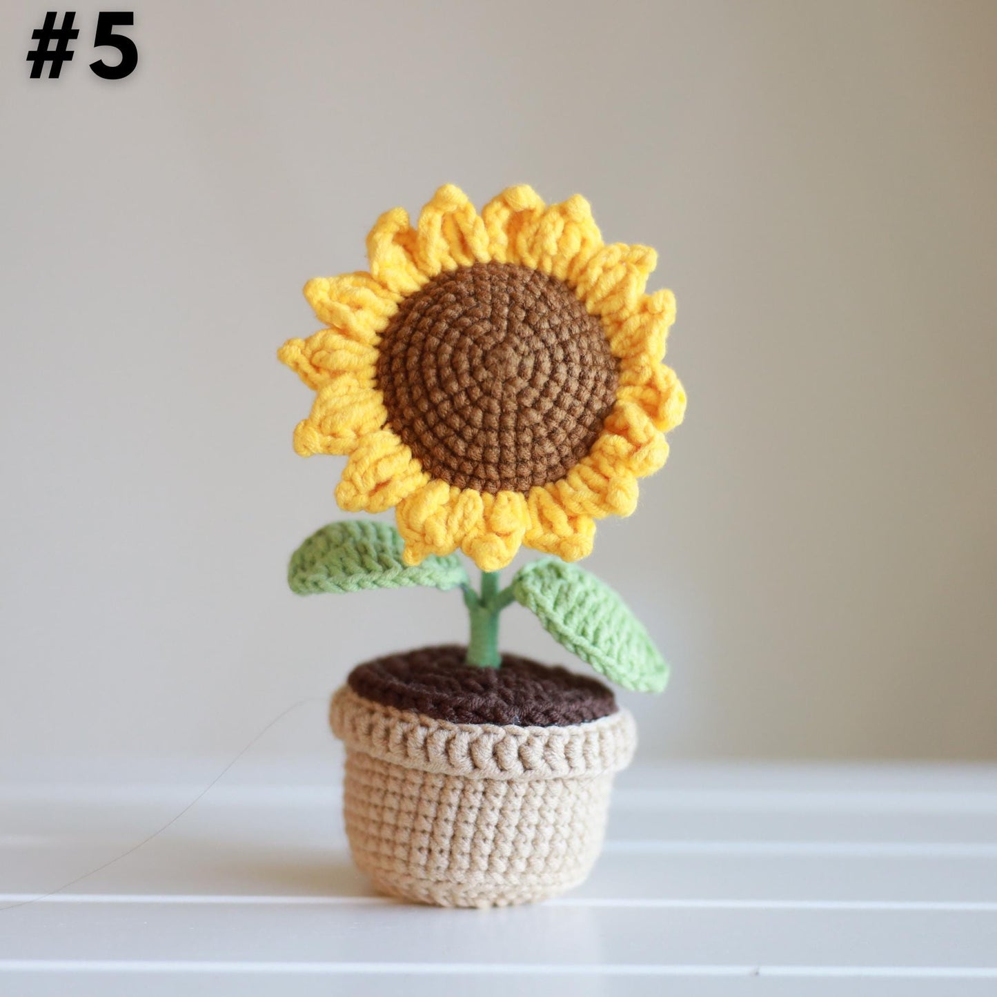 Mini Crochet Flower Pot