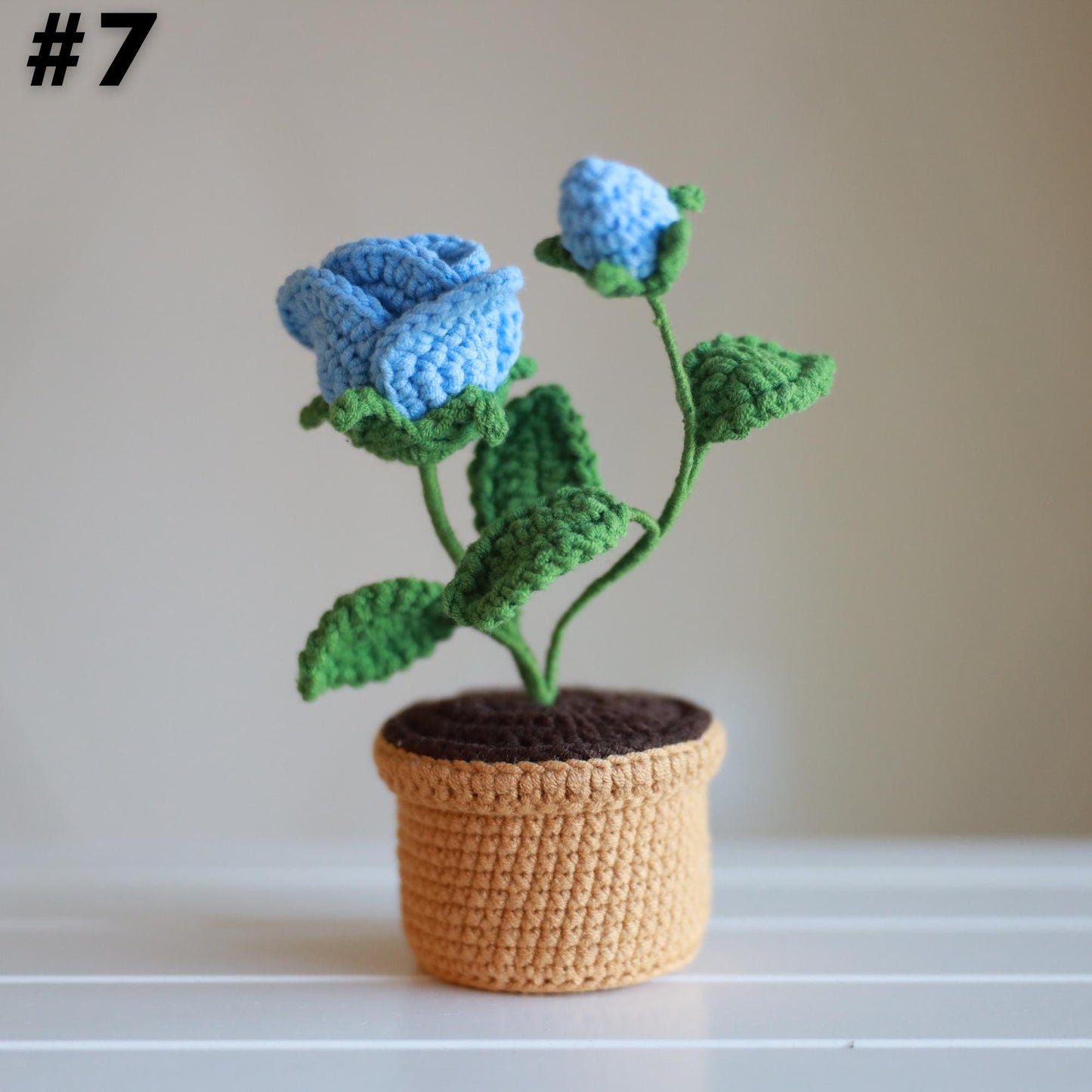 Mini Crochet Flower Pot