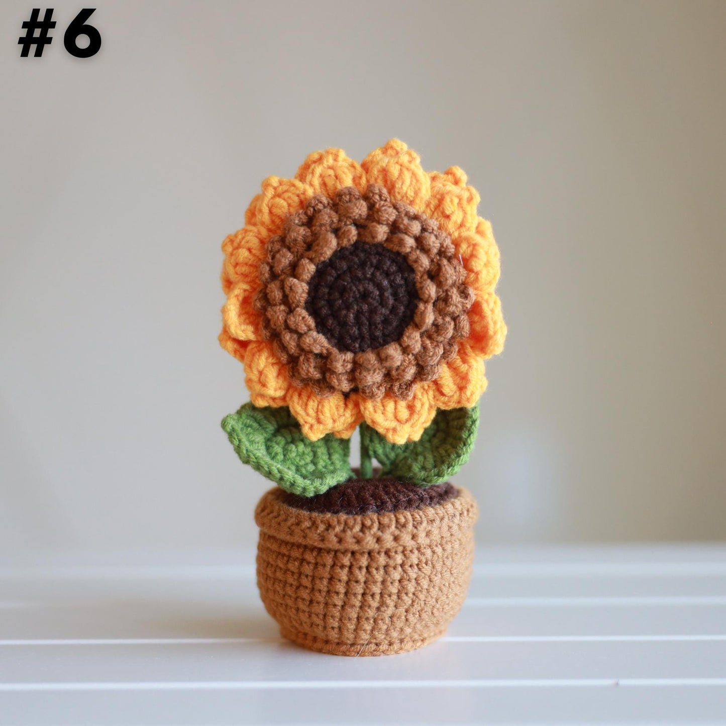 Mini Crochet Flower Pot