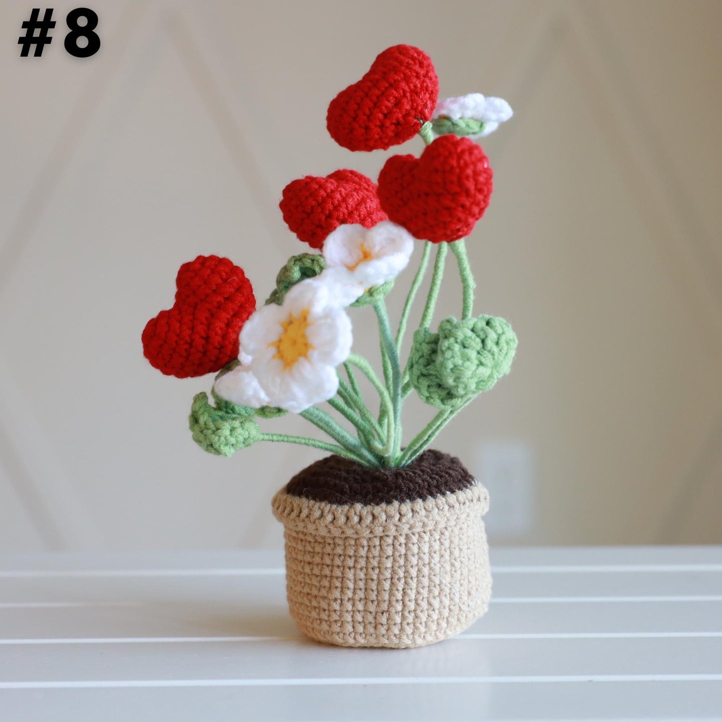Mini Crochet Flower Pot