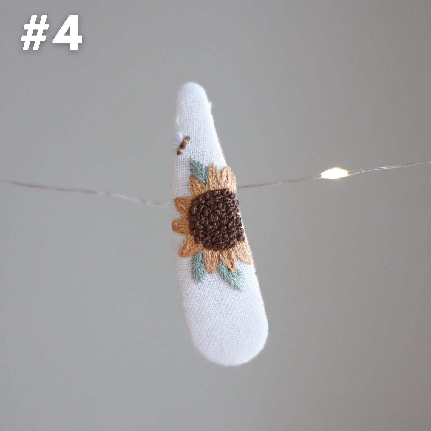 Floral Hand Embroidered Hair Clip | Vintage Snap Clip | Harvest Blooms Collection | Gift for Girls and Women | Christmas Gift