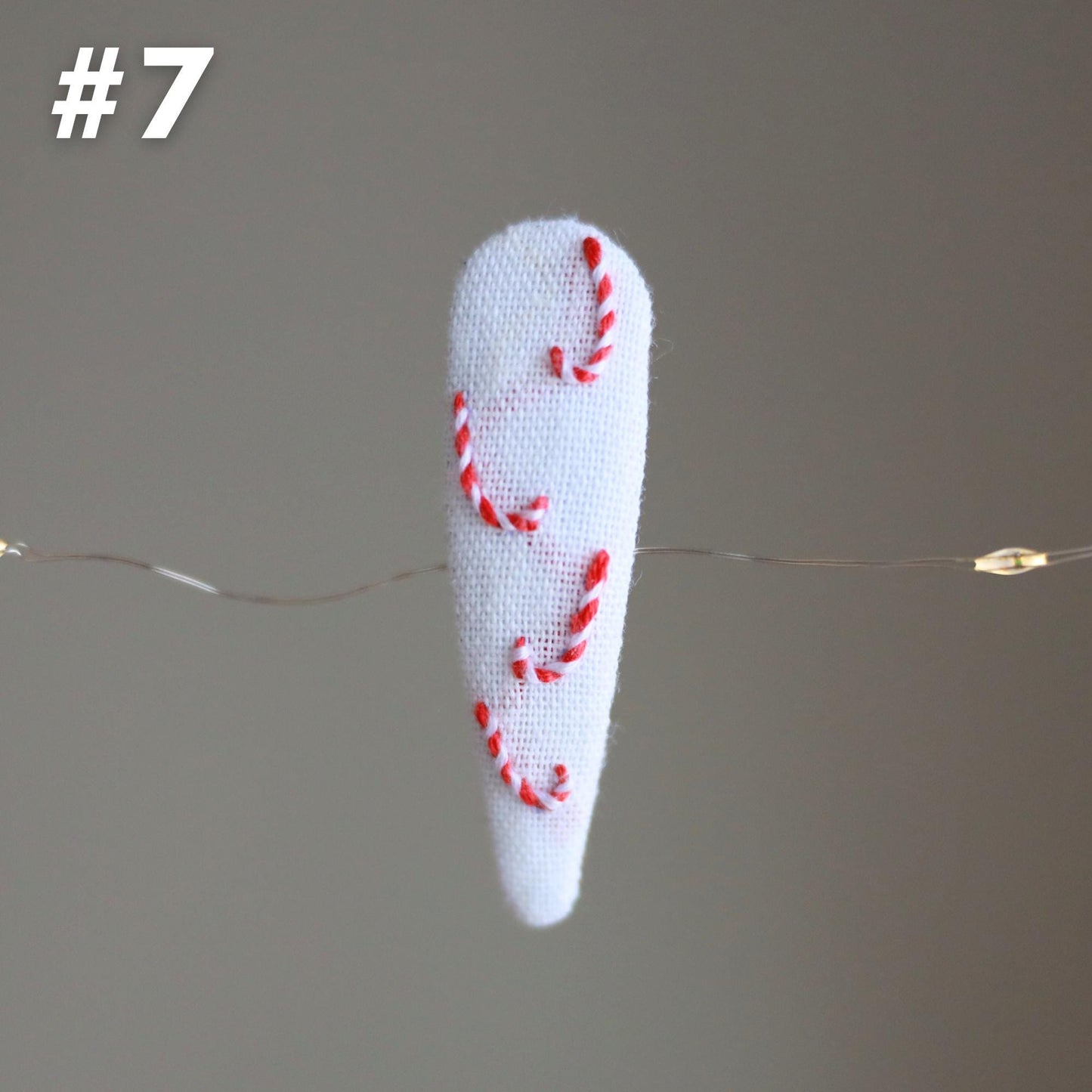Hand-Embroidered Festive Holiday Hair Clips