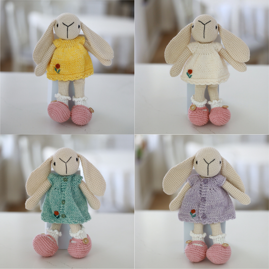 Handmade Crochet Bunny Doll | Soft Amigurumi Toy