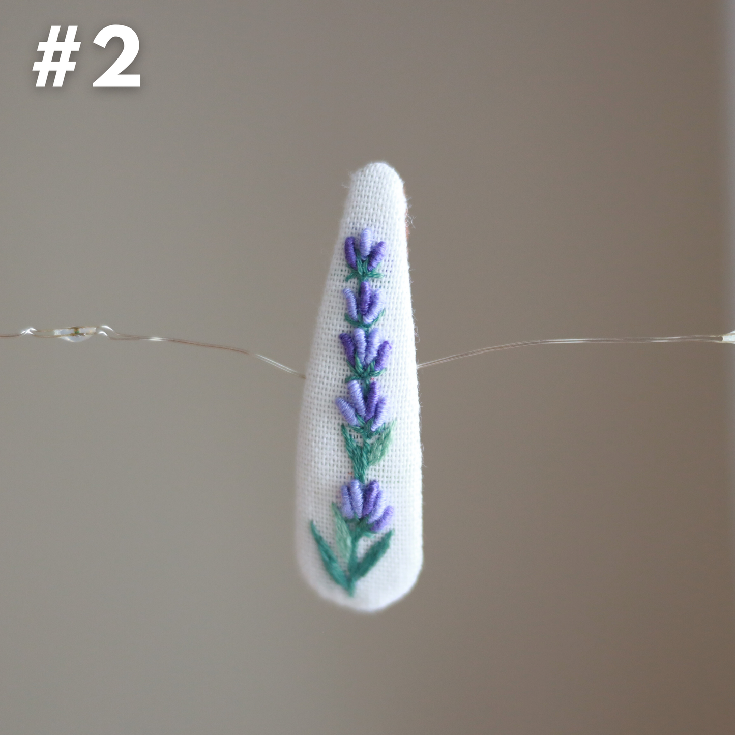 Eternal Spring Embroidered Hair Clips