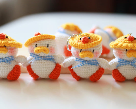 Crochet Duck Keychain